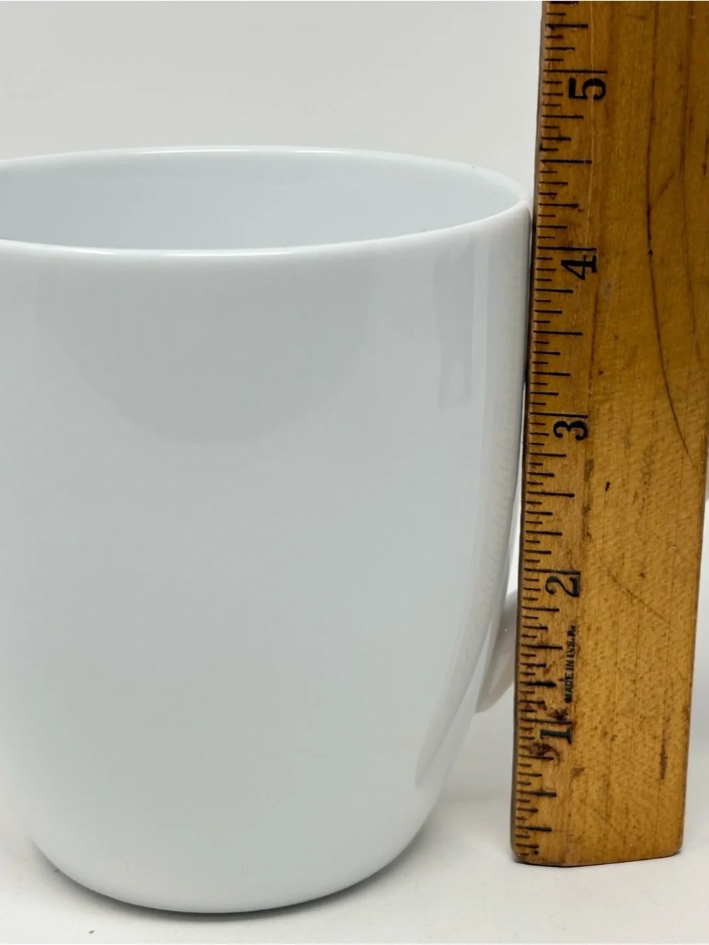 Lot of 2 Crate & Barrel White Ceramic Coffee Mug 22oz & 18oz